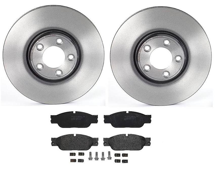 Jaguar Brembo Brakes Kit - Pads and Rotors Front (320mm) (Low-Met) C2C8354 - Brembo 1535460KIT